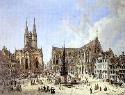 Domenico Quaglio Domenico Quaglio Braunschweig Altstadtmarkt 1834 oil on canvas